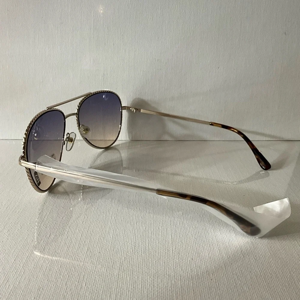 Chic Gold and Purple Women's Sunglasses